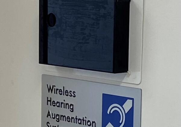 Wireless Hearing Augmentation System Installed